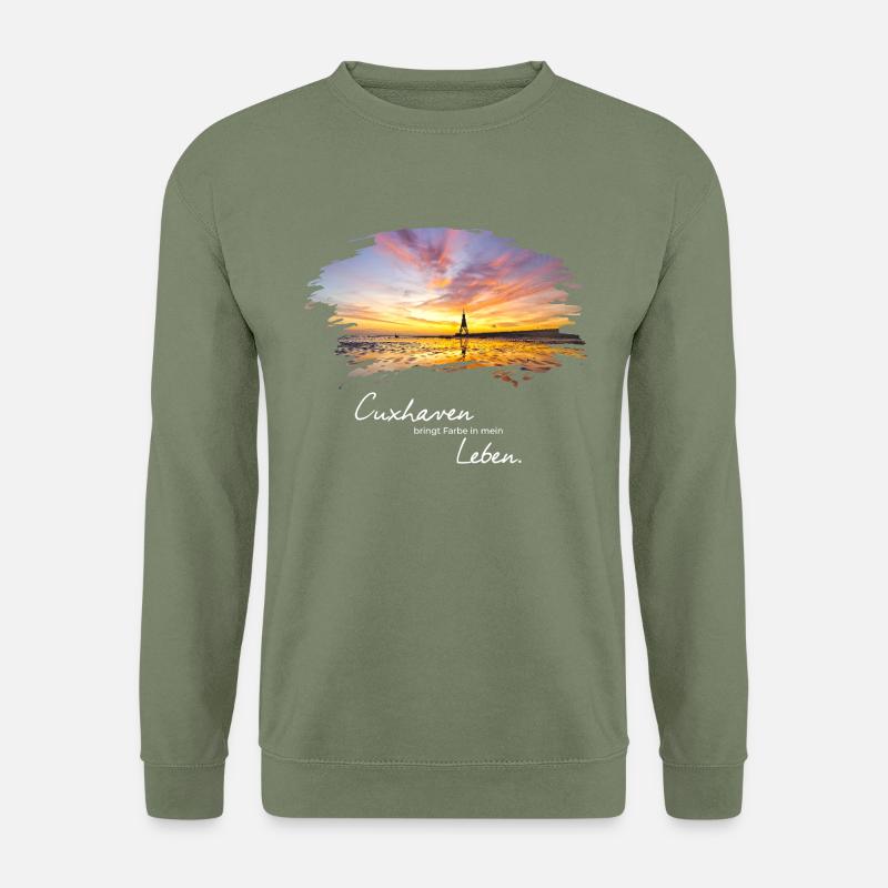 Cuxhaven Lifestyle - Unisex Pullover - Armeegrün