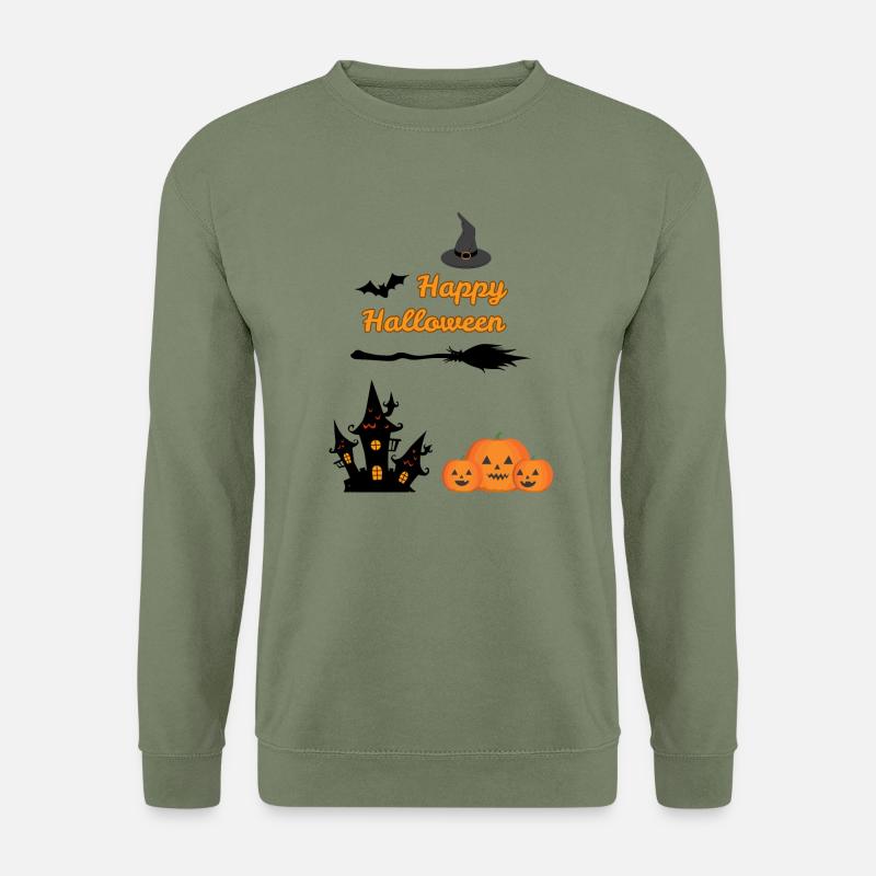 Happy Halloween - Unisex Pullover - Armeegrün