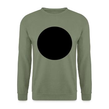 Black Dot - Unisex Pullover - Armeegrün - Vorne - Alina (178cm) & Michal (187cm)