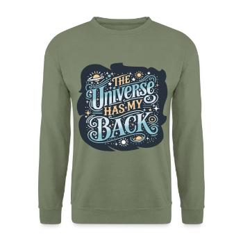 The Universe - Unisex Sweatshirt - army green - Front - Alina (178cm) & Michal (187cm)
