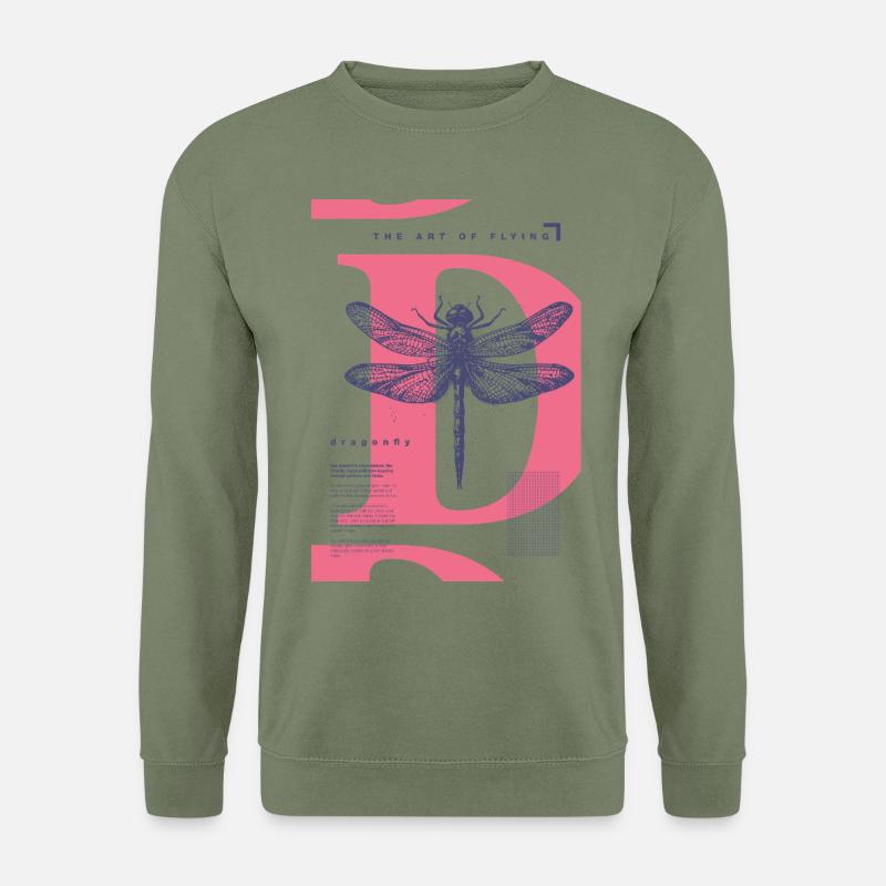 Dragonfly – lightness meets meaning - Unisex Sweatshirt - army green