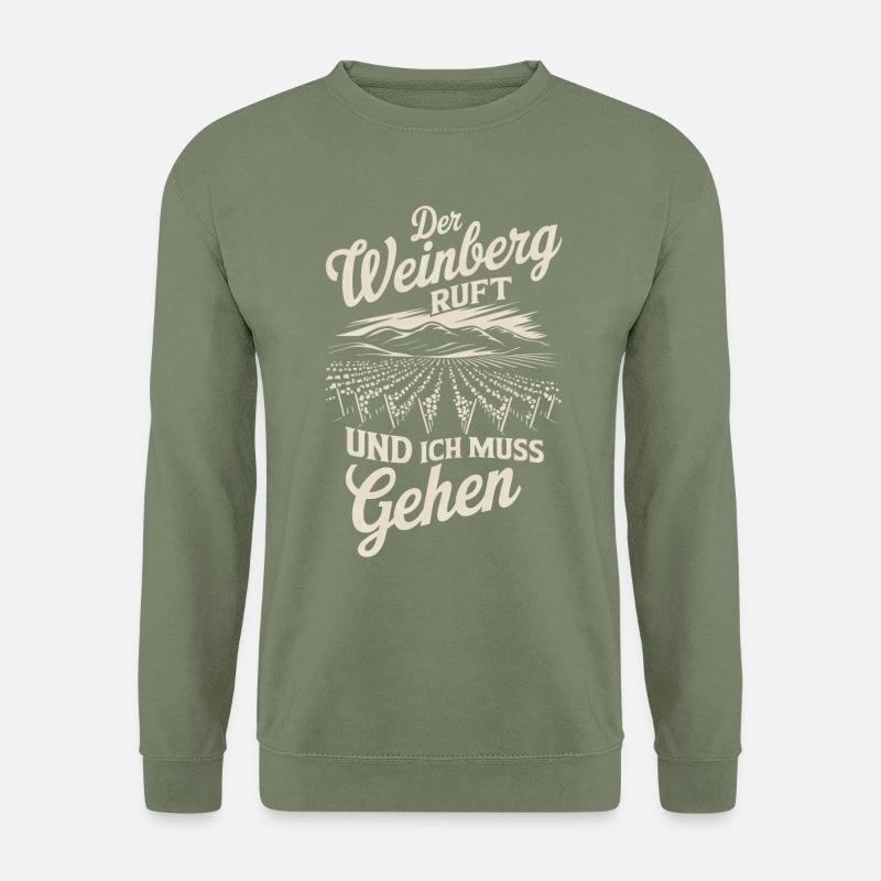 Winzer Weinberg - Unisex Pullover - Armeegrün