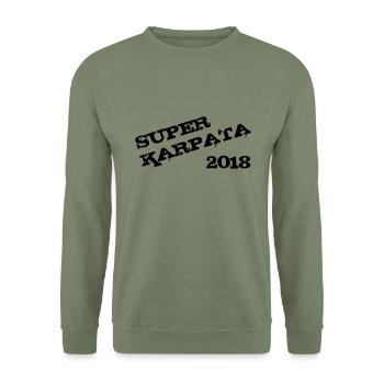 Super Karpata 2018 - Unisex Sweatshirt - army green - Front - Alina (178cm) & Michal (187cm)