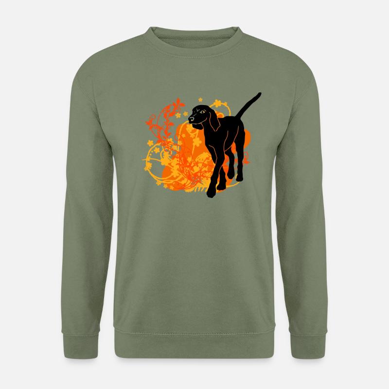 bracke hund - Unisex Pullover - Armeegrün