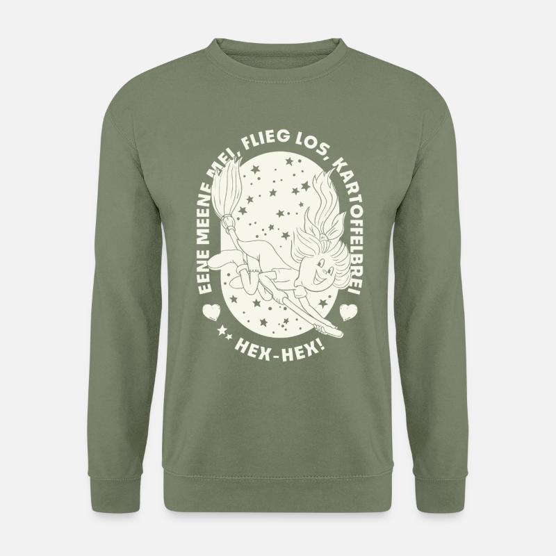 Bibi Blocksberg Design Bibi Auf Kartoffelbrei - Unisex Pullover - Armeegrün