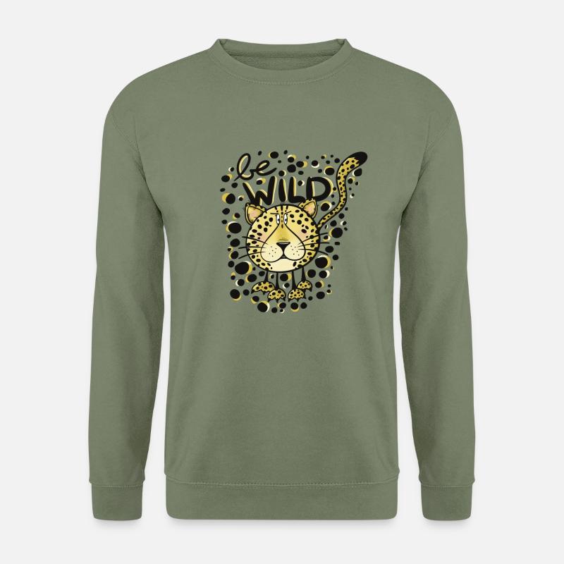 Cheetah be wild - Unisex Sweatshirt - army green