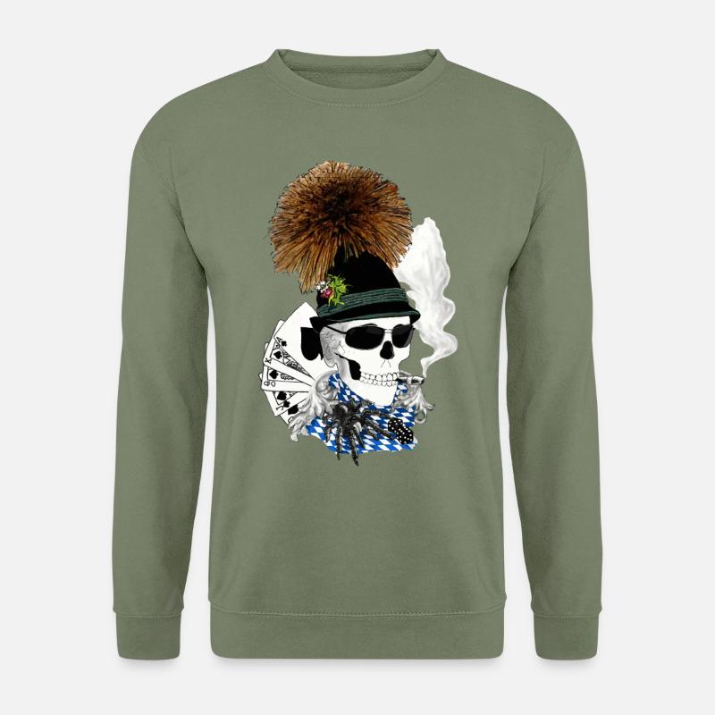 Bayern-skull - Unisex Pullover - Armeegrün