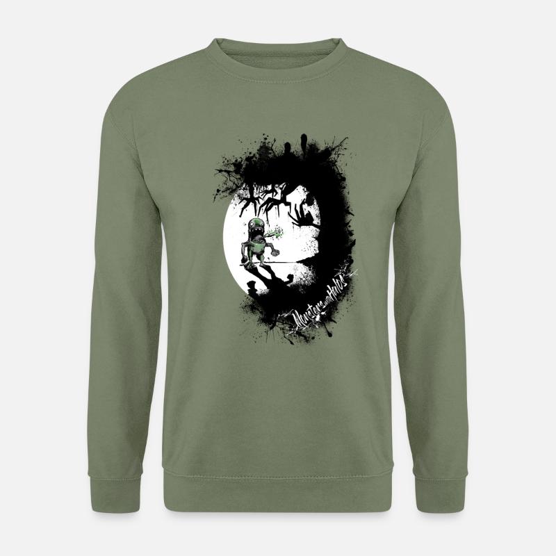Höhlen - Unisex Pullover - Armeegrün
