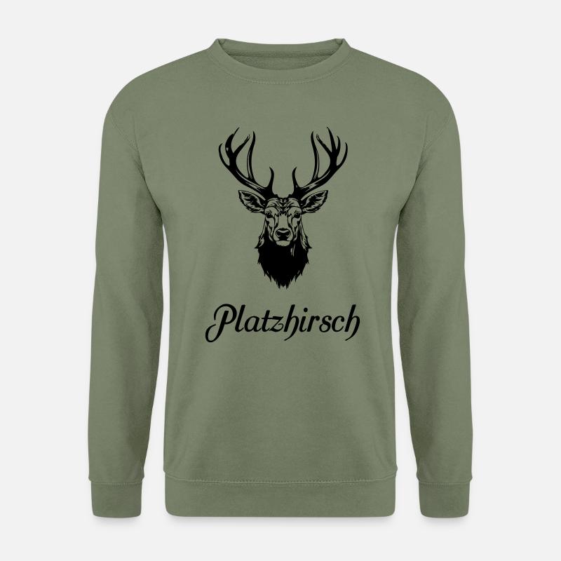 Platzhirsch - Unisex Pullover - Armeegrün