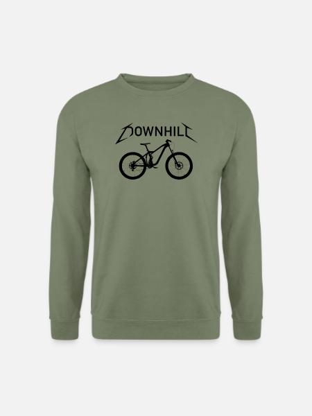 Downhill Metal Bike Mountainbike Fully Offroad - Unisex Pullover - Armeegrün