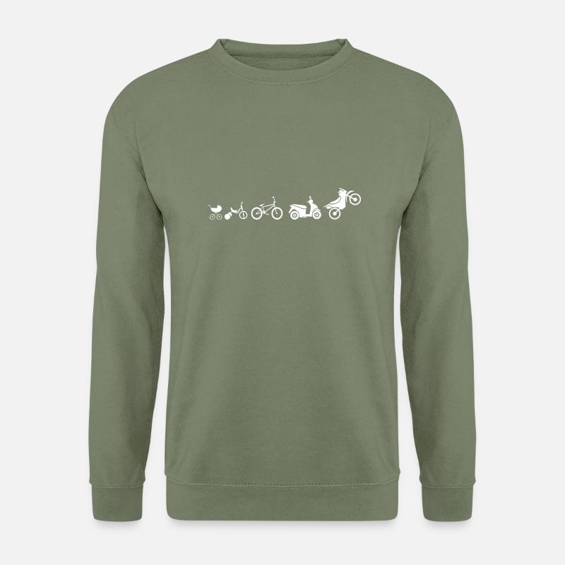 Motorrad Evolution - Unisex Pullover - Armeegrün