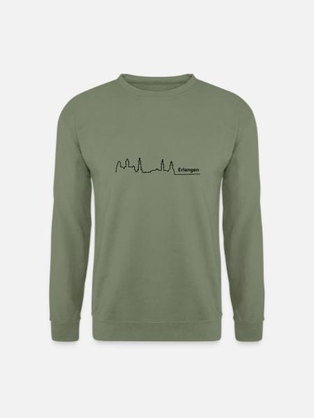erlangen skyline - Unisex Pullover - Armeegrün