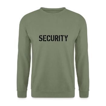 Security - Unisex Sweatshirt - army green - Front - Alina (178cm) & Michal (187cm)