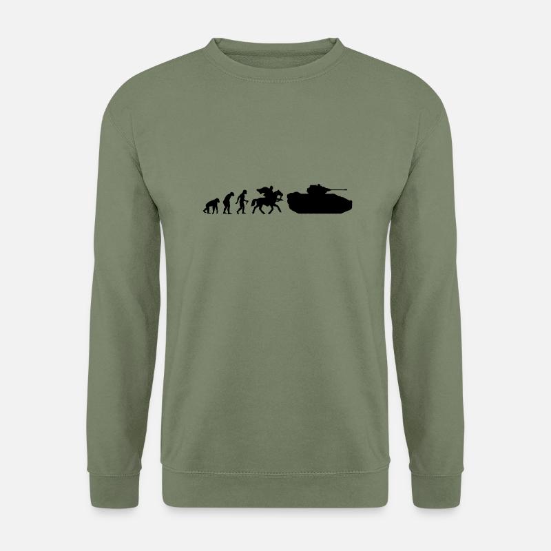 L'évolution de la guerre - Sweat-shirt Unisexe - vert militaire