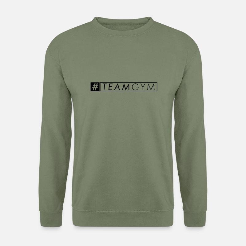#team gym - Unisex Pullover - Armeegrün