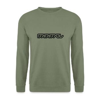 minimal - Unisex Sweatshirt - army green - Front - Alina (178cm) & Michal (187cm)