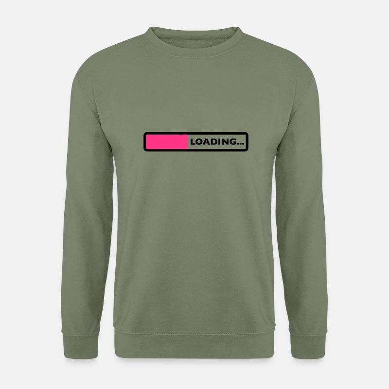 loading laden computer warten ladebalken - Unisex Pullover - Armeegrün