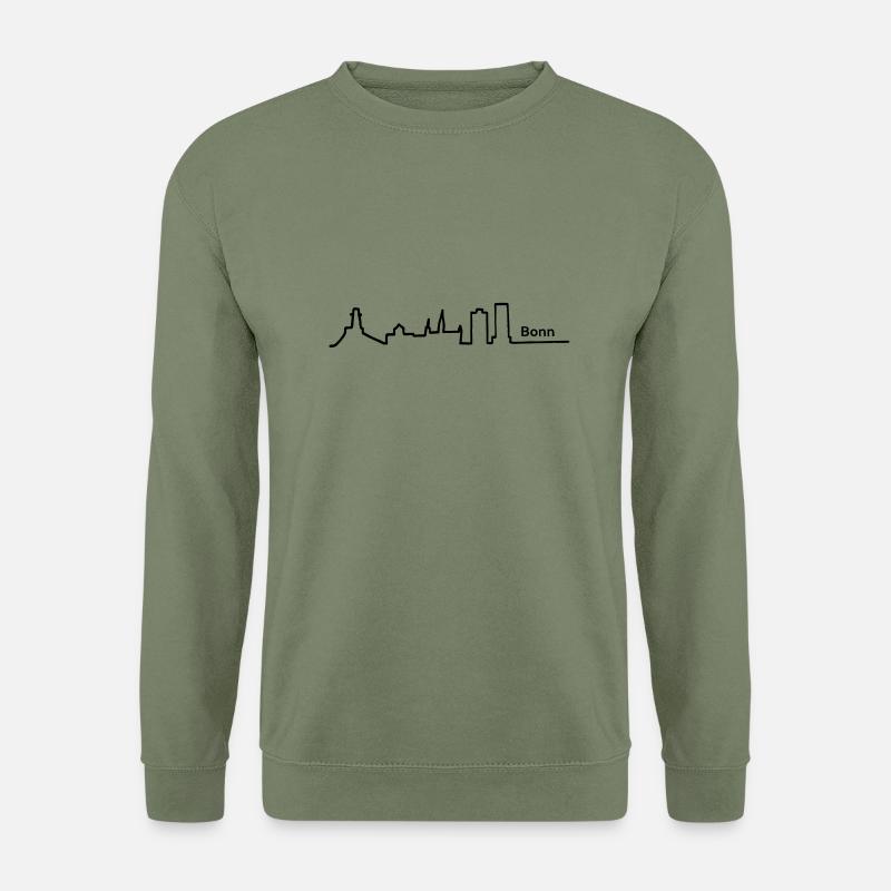 Bonn skyline - Unisex Sweatshirt - army green