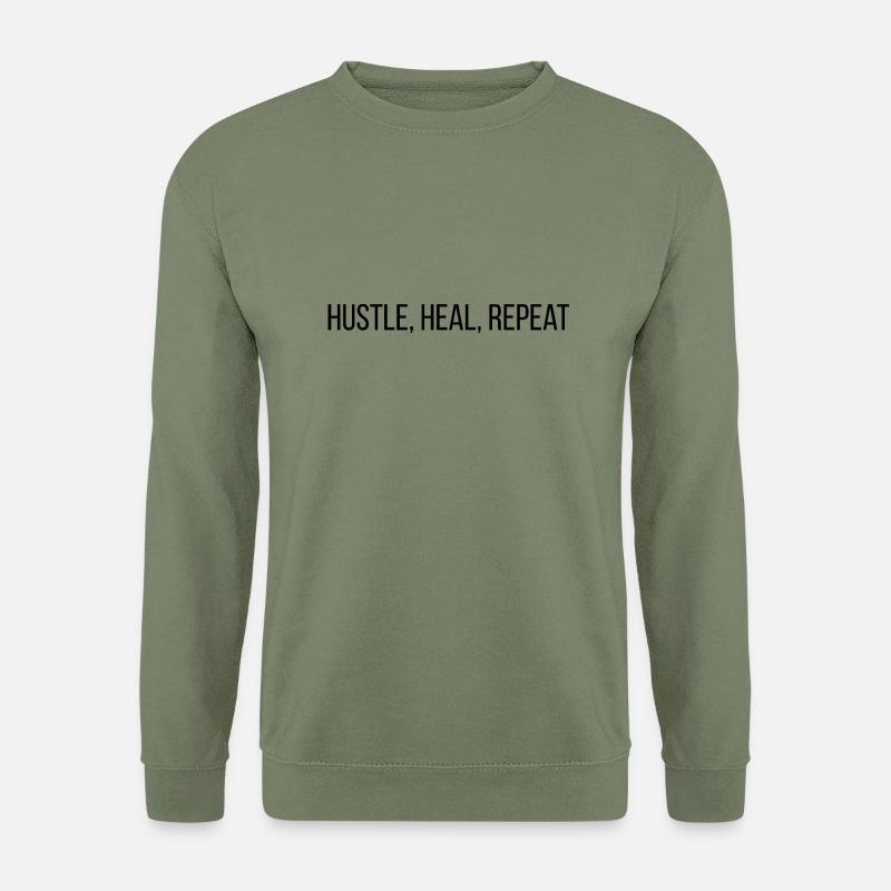 Hustle. Heal. Repeat. - Unisex Pullover - Armeegrün