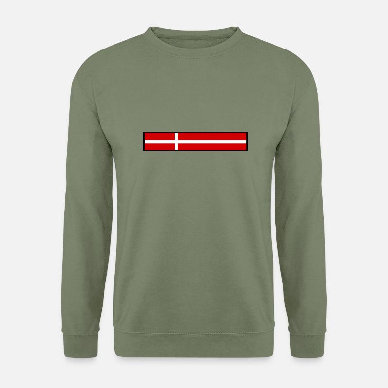 Drapeau du Danemark - Sweat-shirt Unisexe - vert militaire