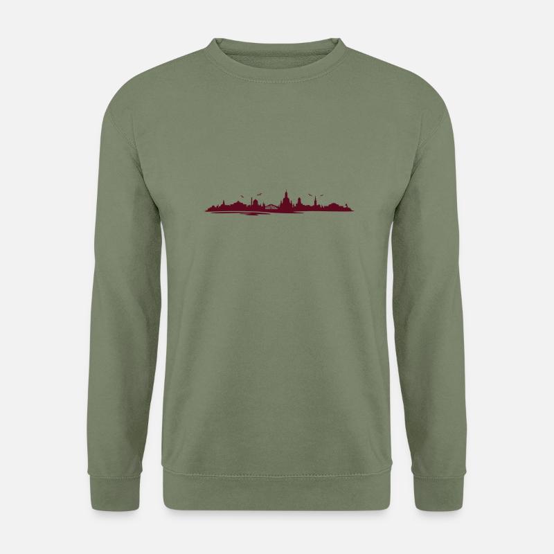 Skyline - Dresden - Unisex Pullover - Armeegrün