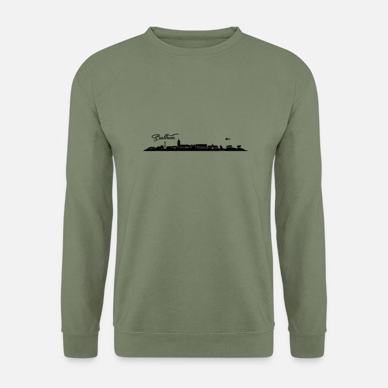 Baltrumer Skyline - Unisex Pullover - Armeegrün