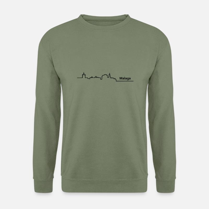 malaga skyline - Unisex Sweatshirt - army green