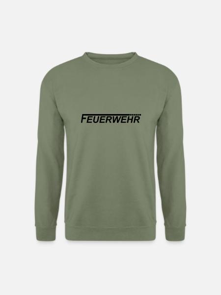 Jugendfeuerwehrlogo mit langem F - Unisex Pullover - Armeegrün