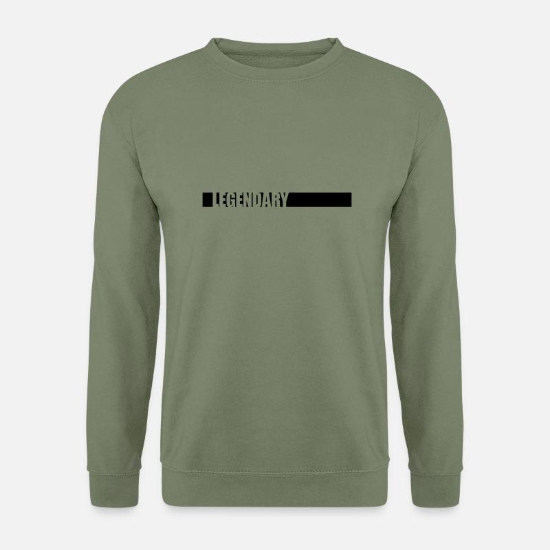 Text Logo Legendary - Unisex Pullover - Armeegrün
