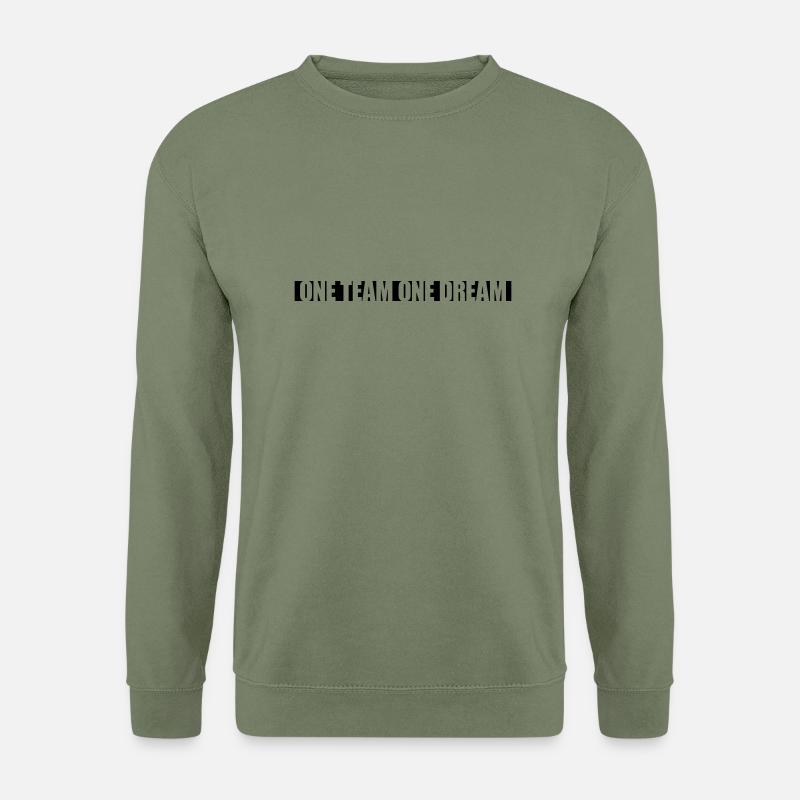 Slogan One Team - Unisex Sweatshirt - army green