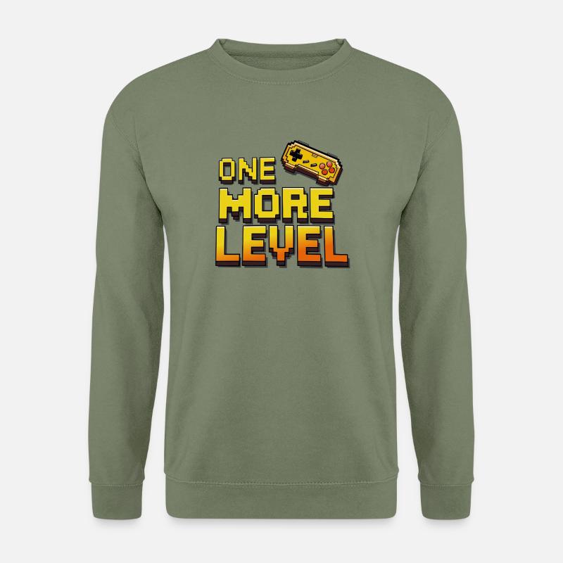 Gamer Level Up - Unisex Pullover - Armeegrün