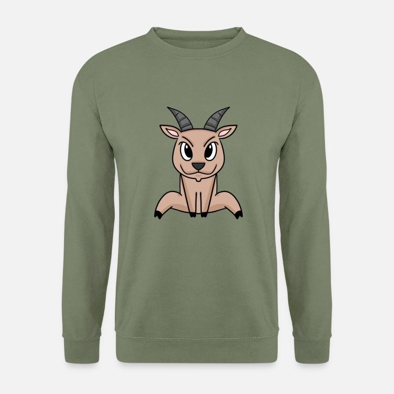 Ziegenbock Bock - Unisex Pullover - Armeegrün