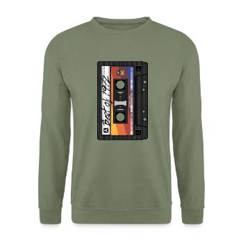 Best Of 1972 Mixtape Kassette 70er Jahre Party Mix - Unisex Pullover - Armeegrün - Vorne - Alina (178cm) & Michal (187cm)
