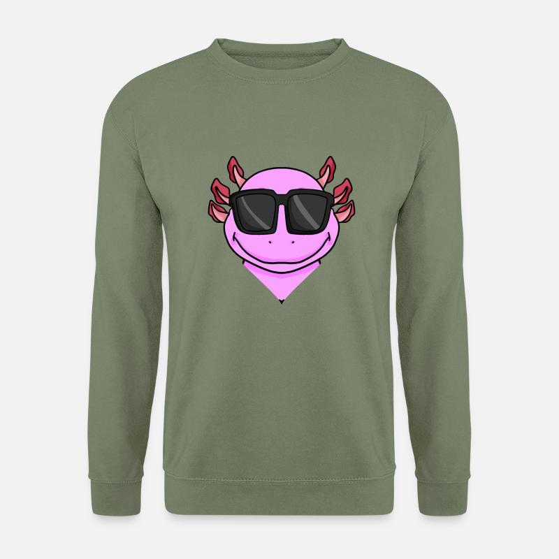 cooler Axolotl - Unisex Pullover - Armeegrün