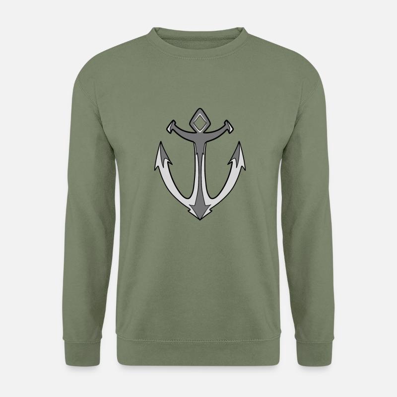 Anker - Unisex Pullover - Armeegrün