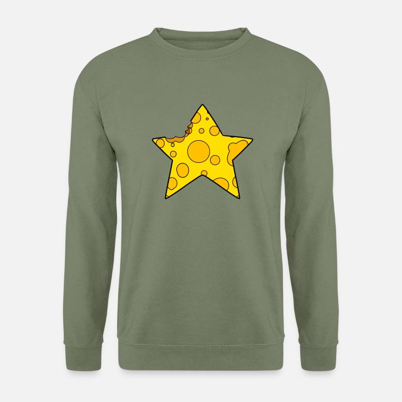 Käse Stern - Unisex Pullover - Armeegrün