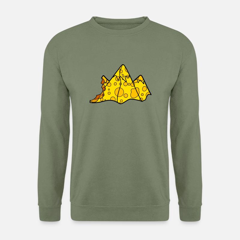 Käse Berg - Unisex Pullover - Armeegrün