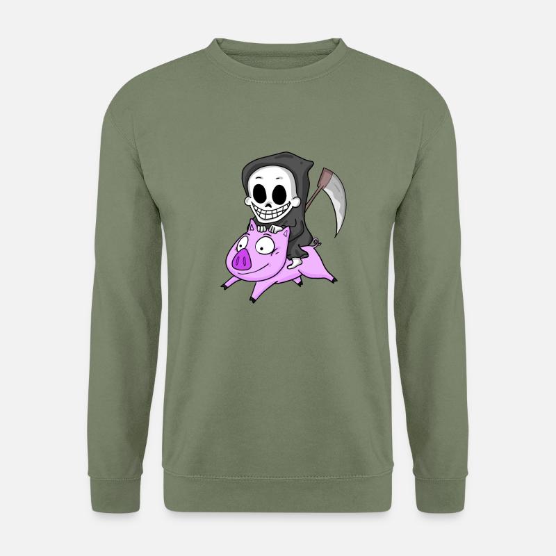 Grim Reaper Pig - Unisex Sweatshirt - army green