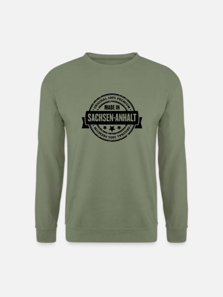 Made in Sachsen-Anhalt - Unisex Pullover - Armeegrün