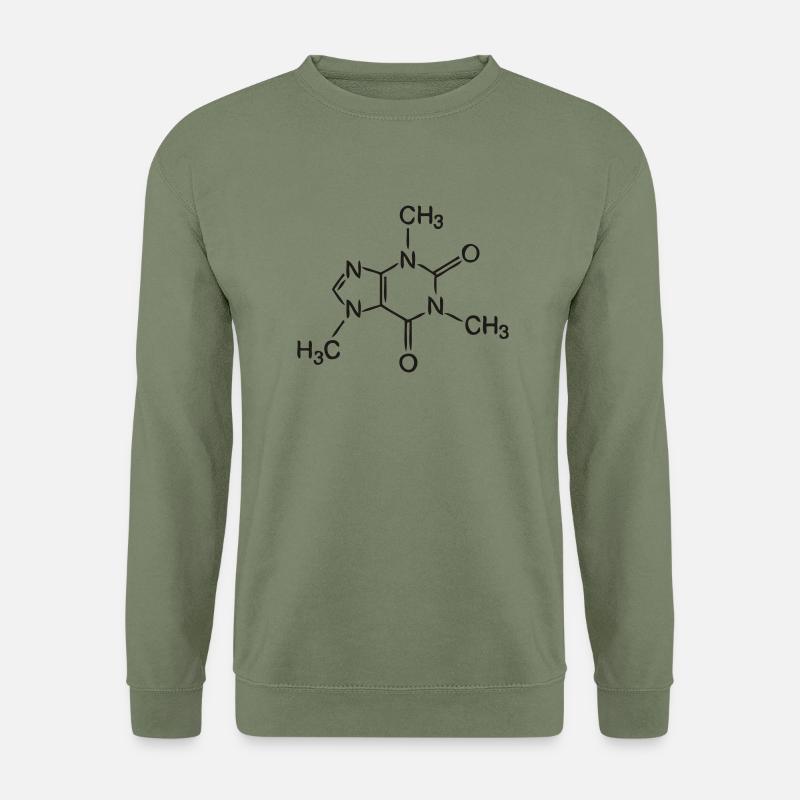 Koffein - Unisex Pullover - Armeegrün