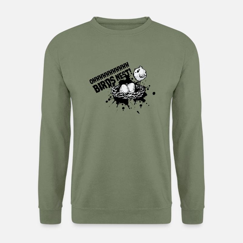 Vögel Nest Mit Vogel - Unisex Pullover - Armeegrün
