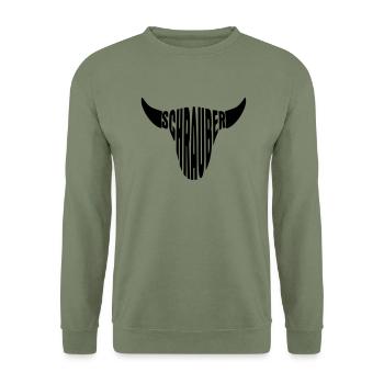 KFZ Schrauber KFZ-Mechaniker Auto Tuning Shirt - Unisex Pullover - Armeegrün - Vorne - Alina (178cm) & Michal (187cm)