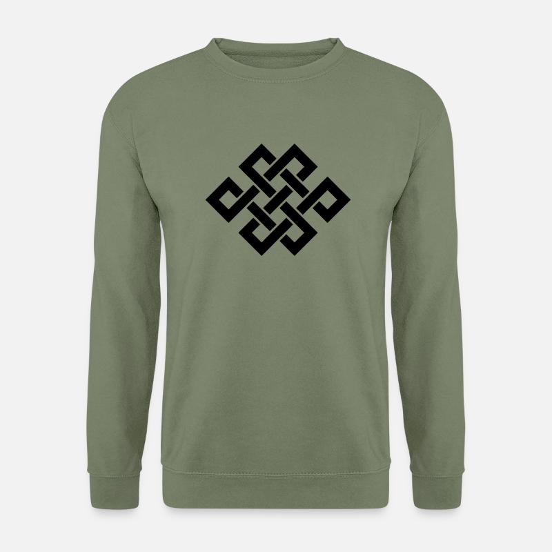 Buddahknot / Endlessknot - Unisex Pullover - Armeegrün