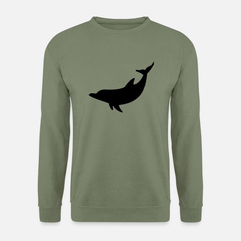 Delfin - Unisex Pullover - Armeegrün