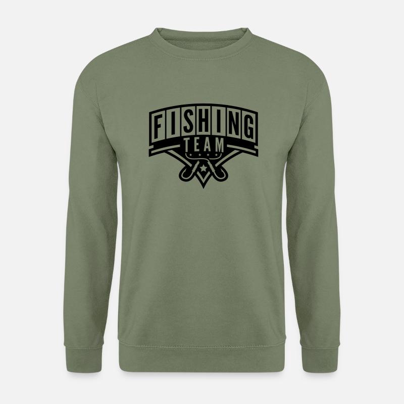 fishing_team_he1 - Unisex Pullover - Armeegrün