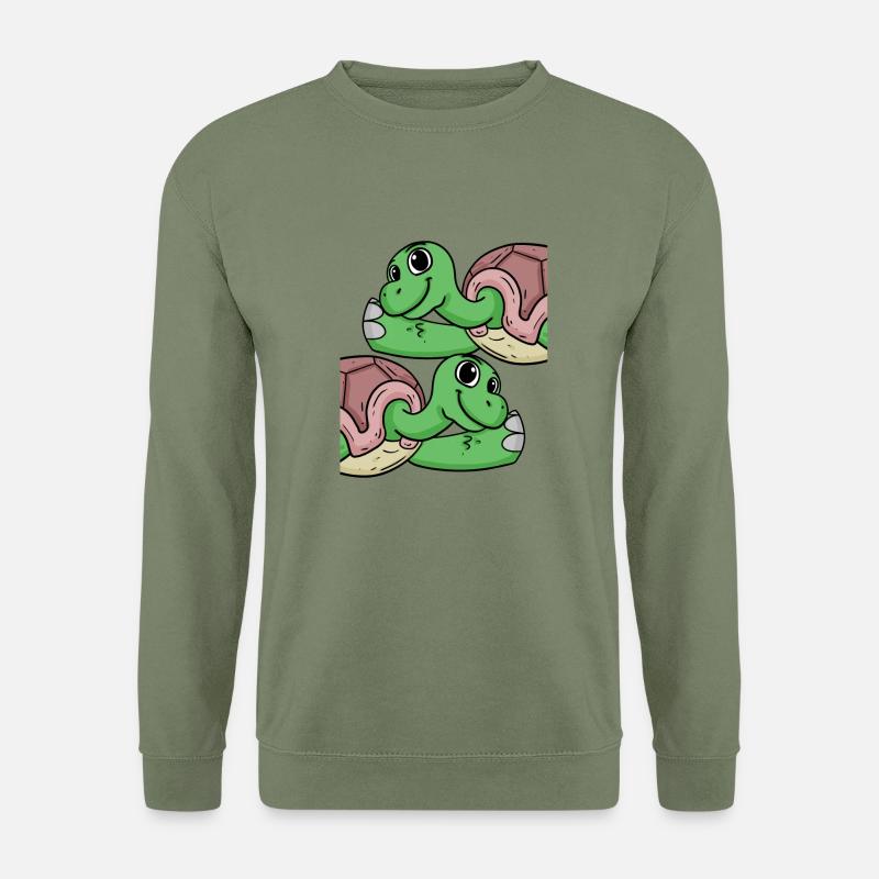 Schildkröte Schildkröten - Unisex Pullover - Armeegrün
