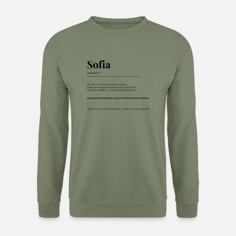 Sofia - Unisex Pullover - Armeegrün