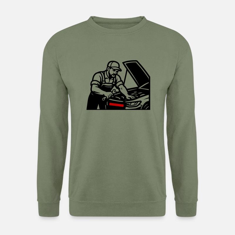 Auto Kfz Mechaniker - Unisex Pullover - Armeegrün