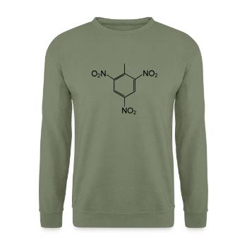 tnt-skeletal - Unisex Sweatshirt - army green - Front - Alina (178cm) & Michal (187cm)