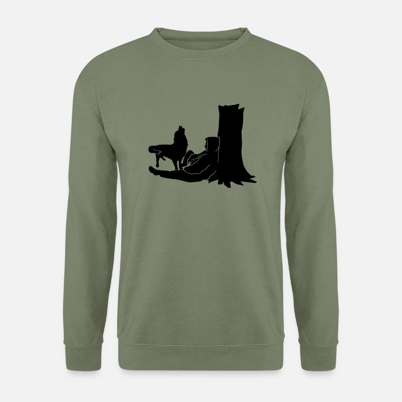 anzeige_amBaum_cb - Unisex Pullover - Armeegrün